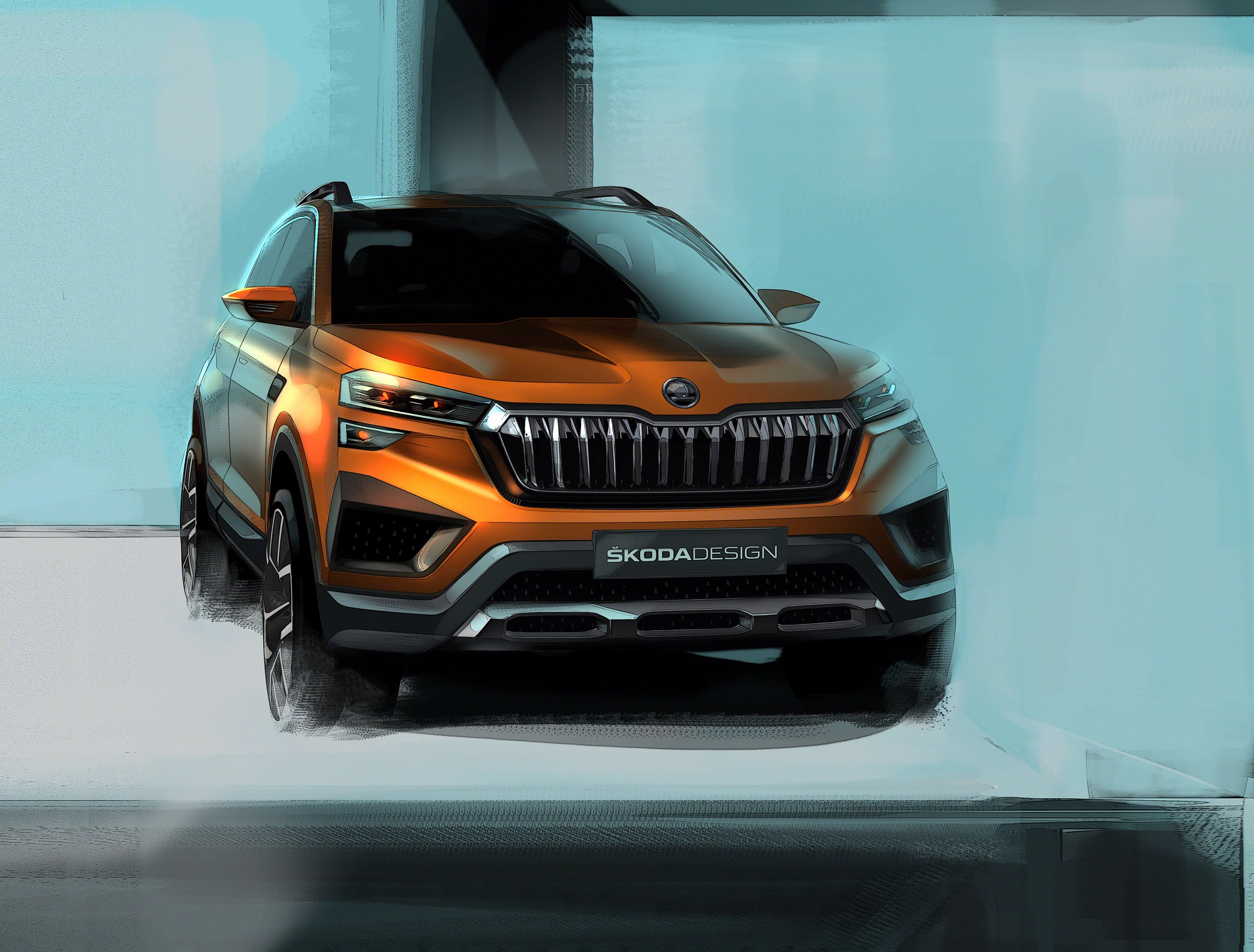 Exterior sketches of ŠKODA VISION IN revealed