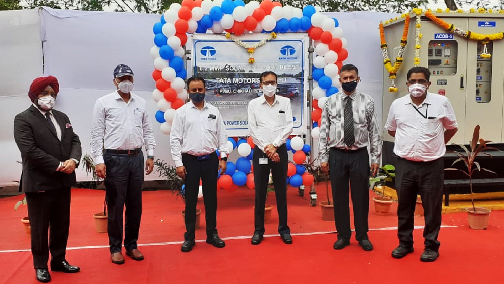 Tata Motors and Tata Power inaugurate India’s largest solar carport in Pune