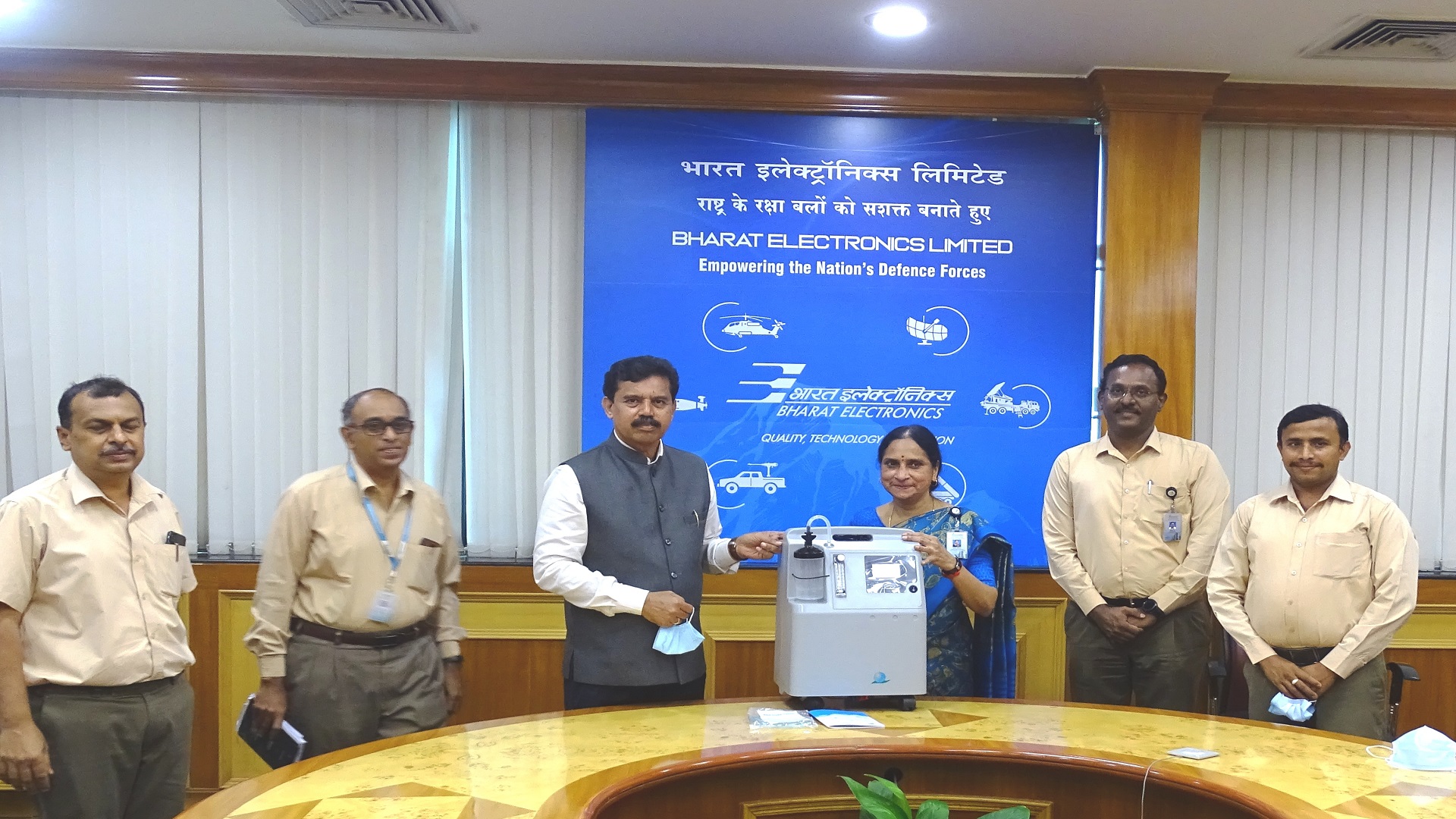 Israel Aerospace Industries donates 100 oxygen concentrators to Bharat Electronics