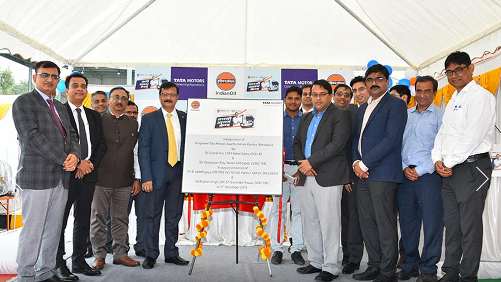 Tata Motors, IndianOil launch Saarthi Aaram Kendra at Narsapura