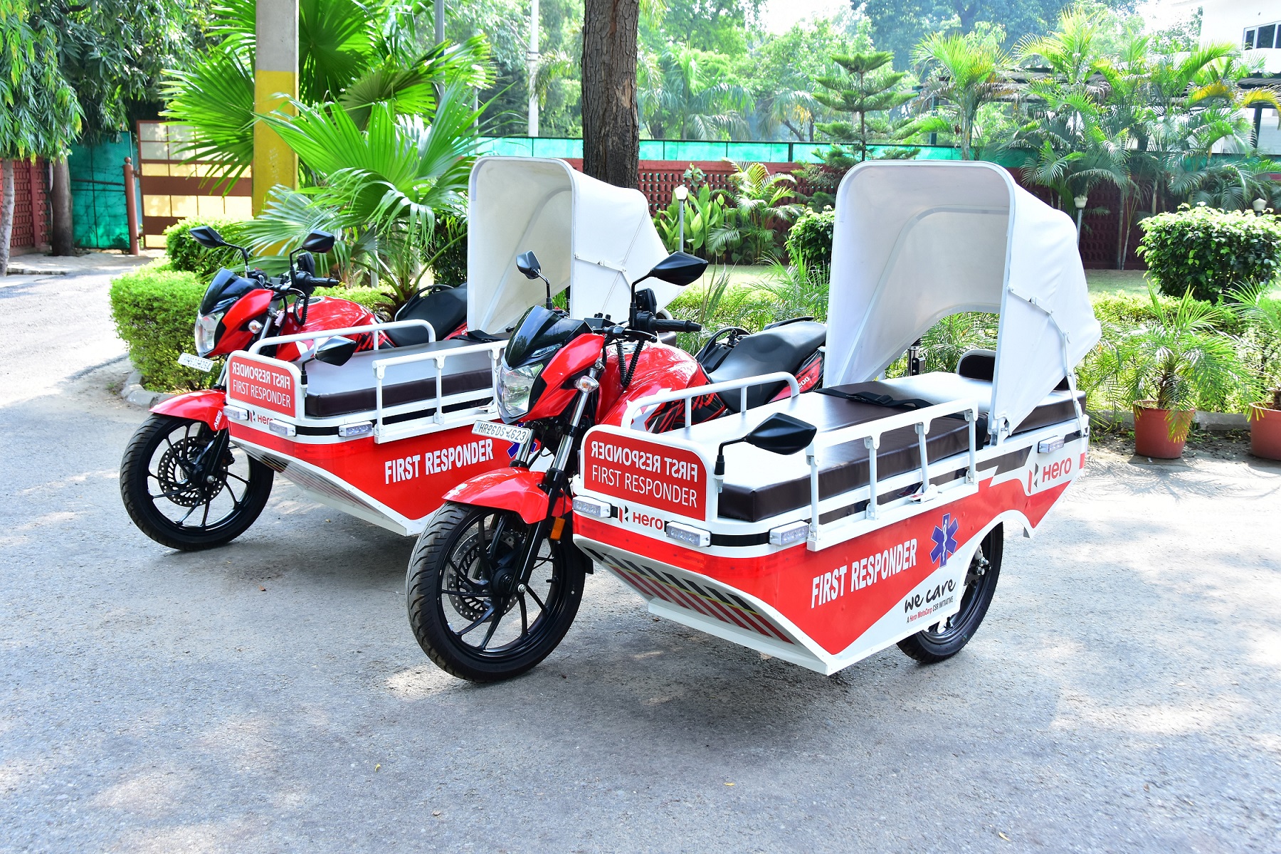 Hero Motocorp donates first responder vehicles to Civil Hospital, Gurugram