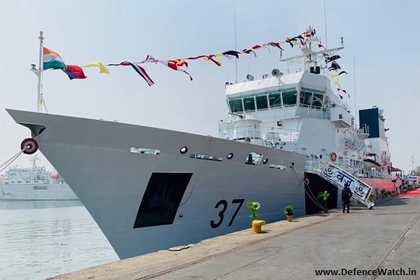 L&T-built sixth offshore patrol vessel ICGS Vajra