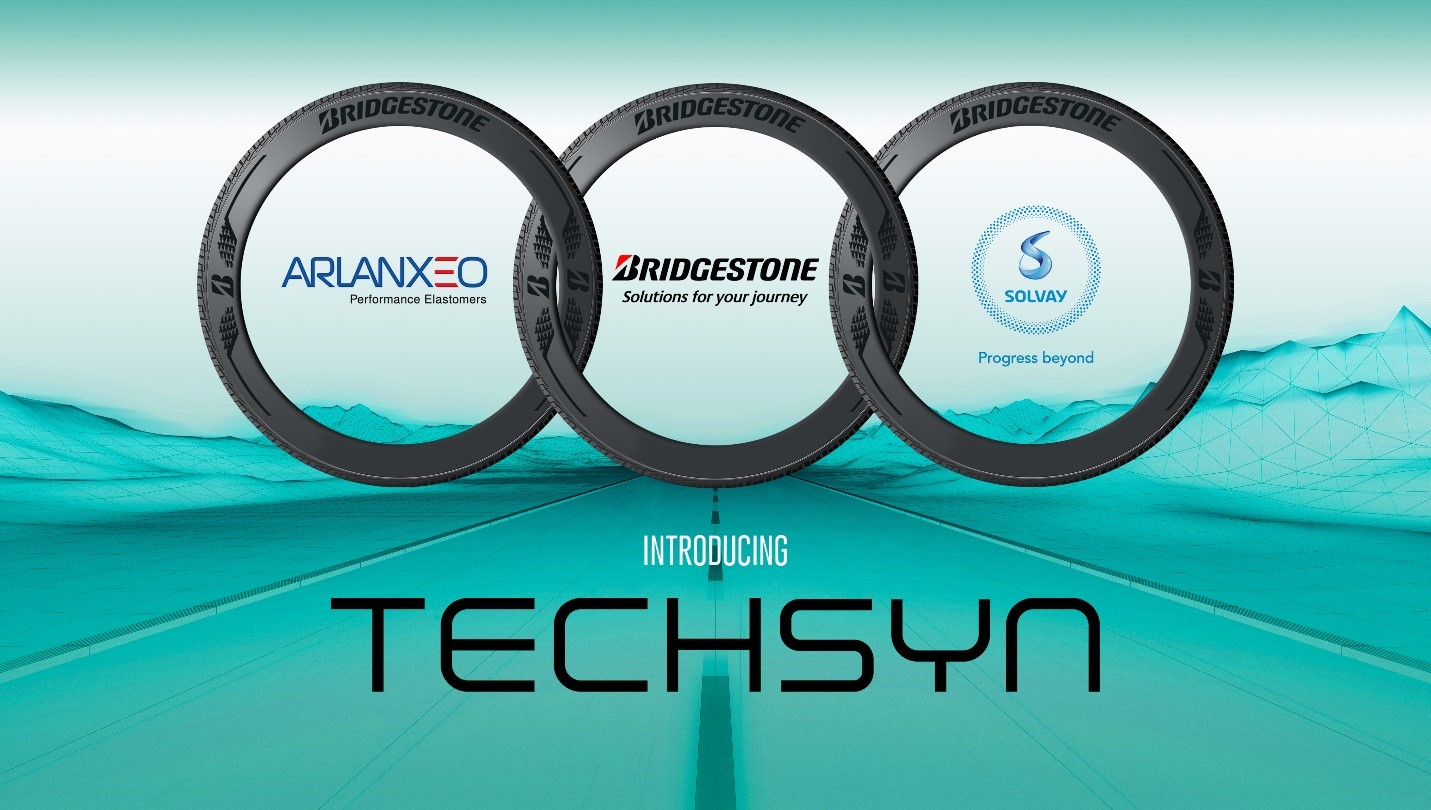 Bridgestone, ARLANXEO and Solvay launch TECHSYN to give tyres unrivalled strength and environmental performance