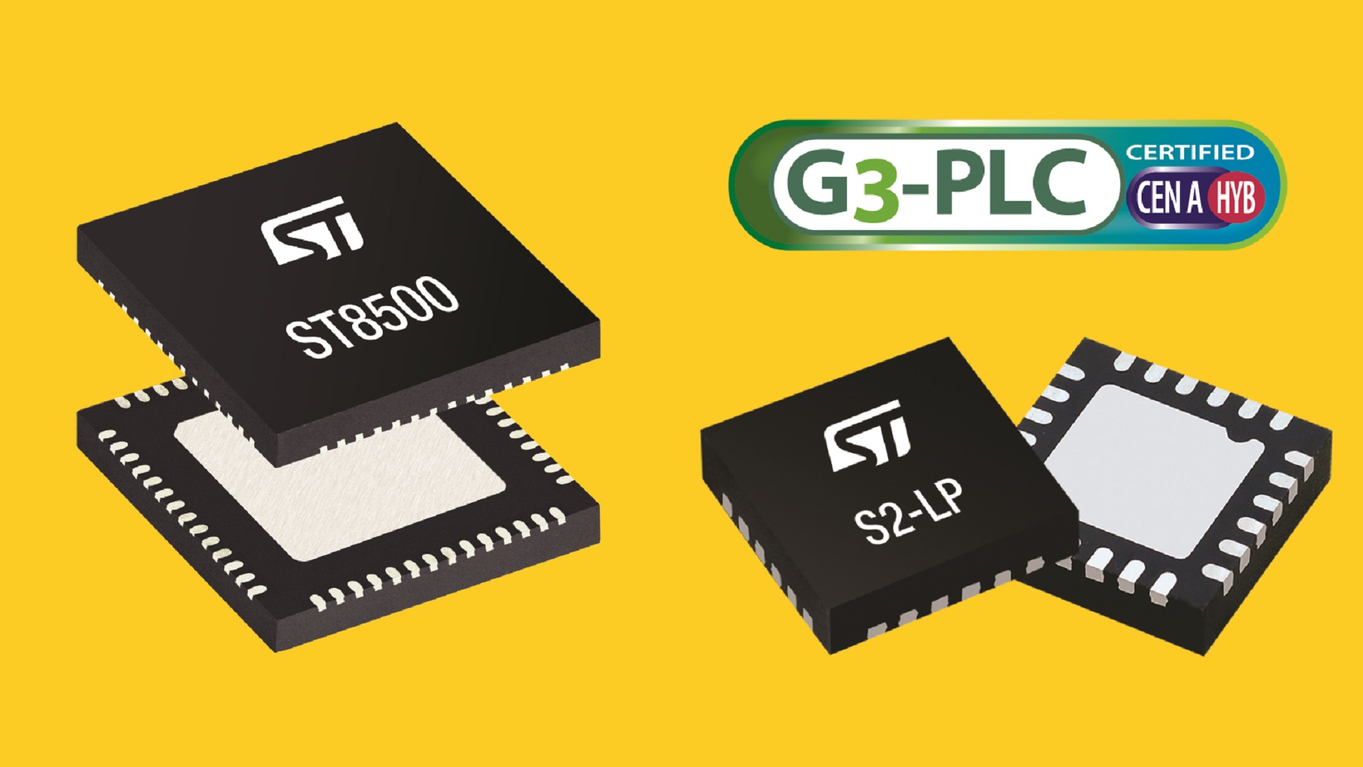 STMicroelectronics announces certified chipset for G3-PLC hybrid communication standard