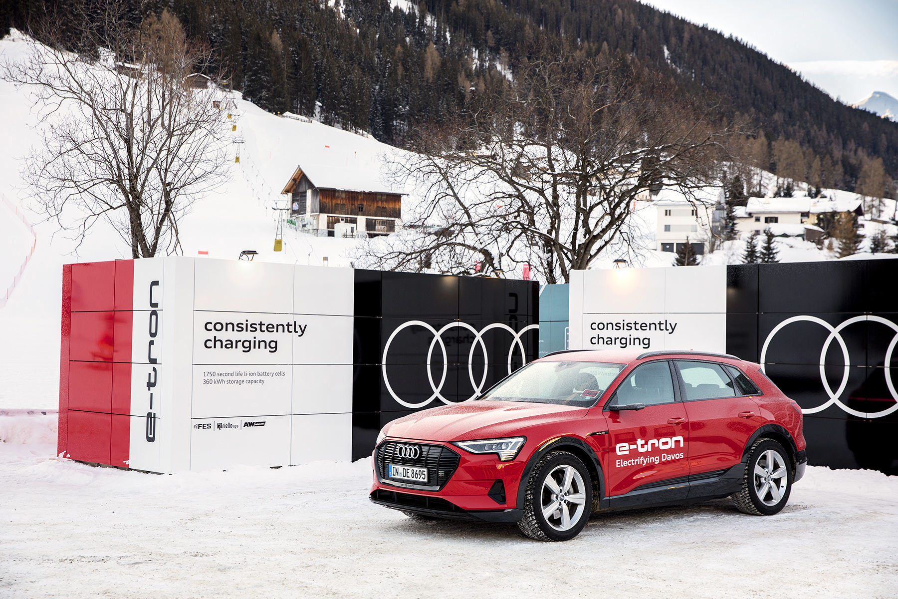 Audi provides sustainable mobility and charging solutions at World Economic Forum in Davos