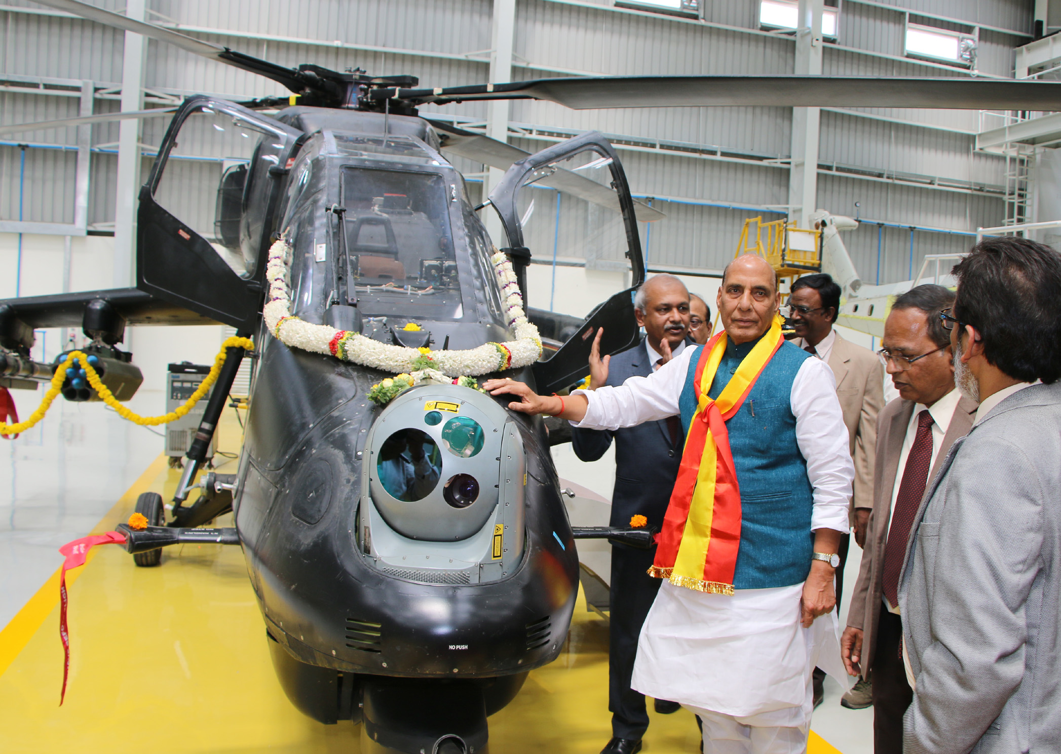 Light Combat Helicopter Production Hangar of HAL inaugurated by Rajnath Singh