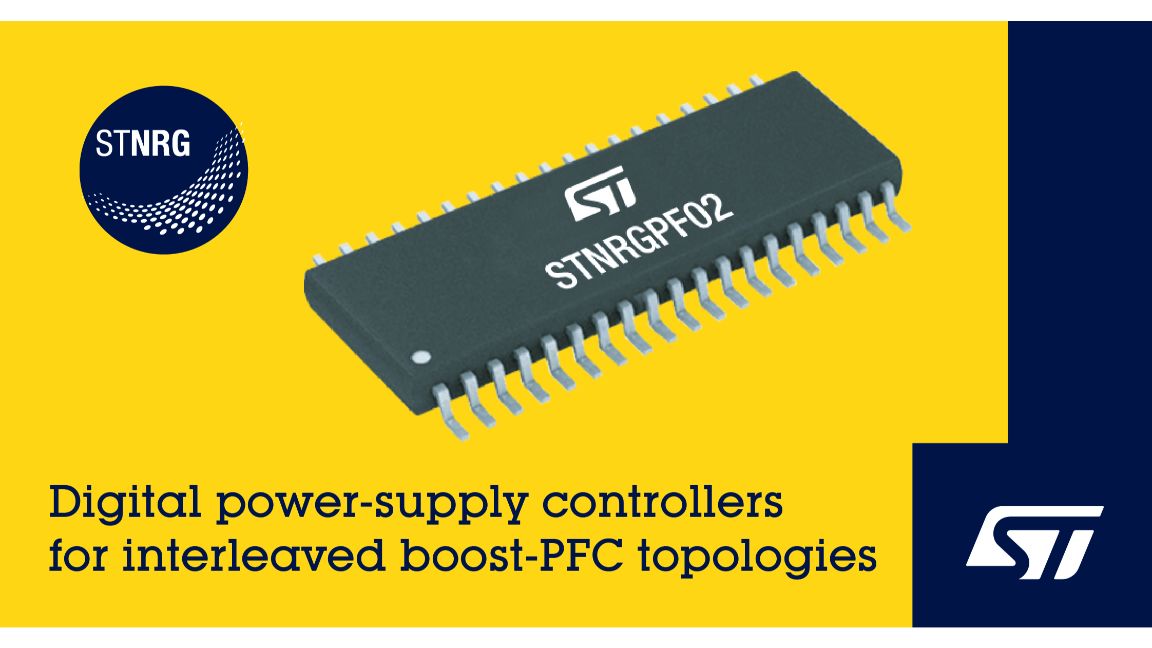 STMicroelectronics expands its range of digital power-supply controllers