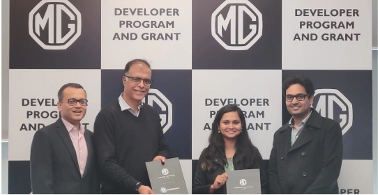 MG Motor India shortlists Driftly Electric under its Developer Program & Grant