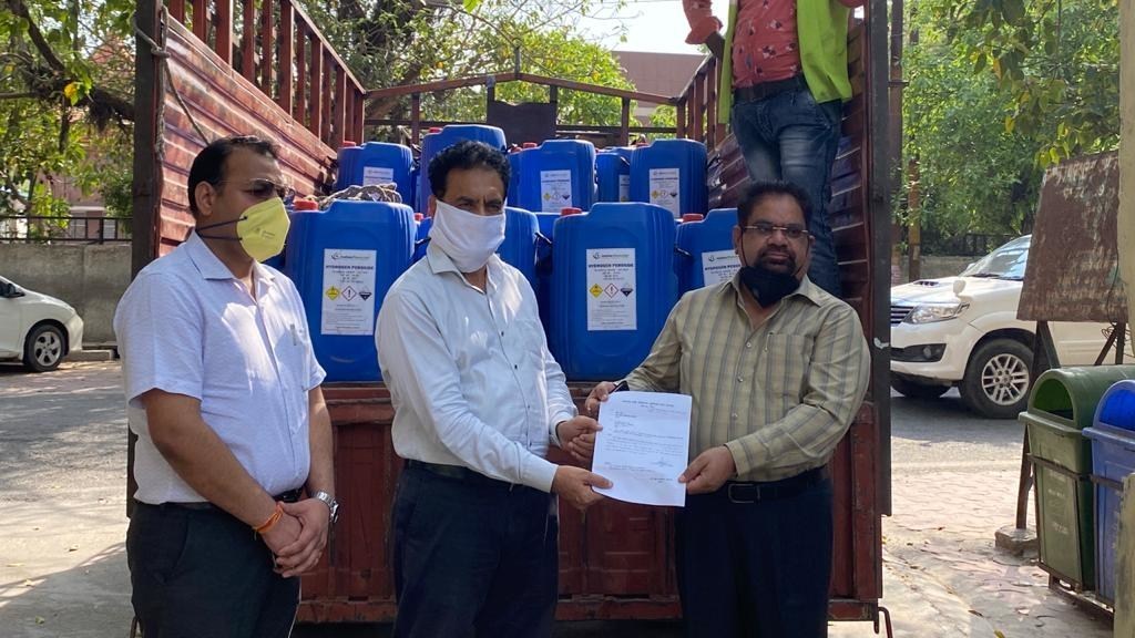 Indian Peroxide donates hydrogen peroxide for coronavirus disinfection