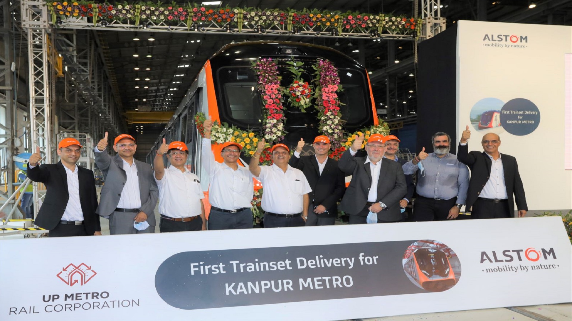 Alstom delivers first Kanpur Metro trainset