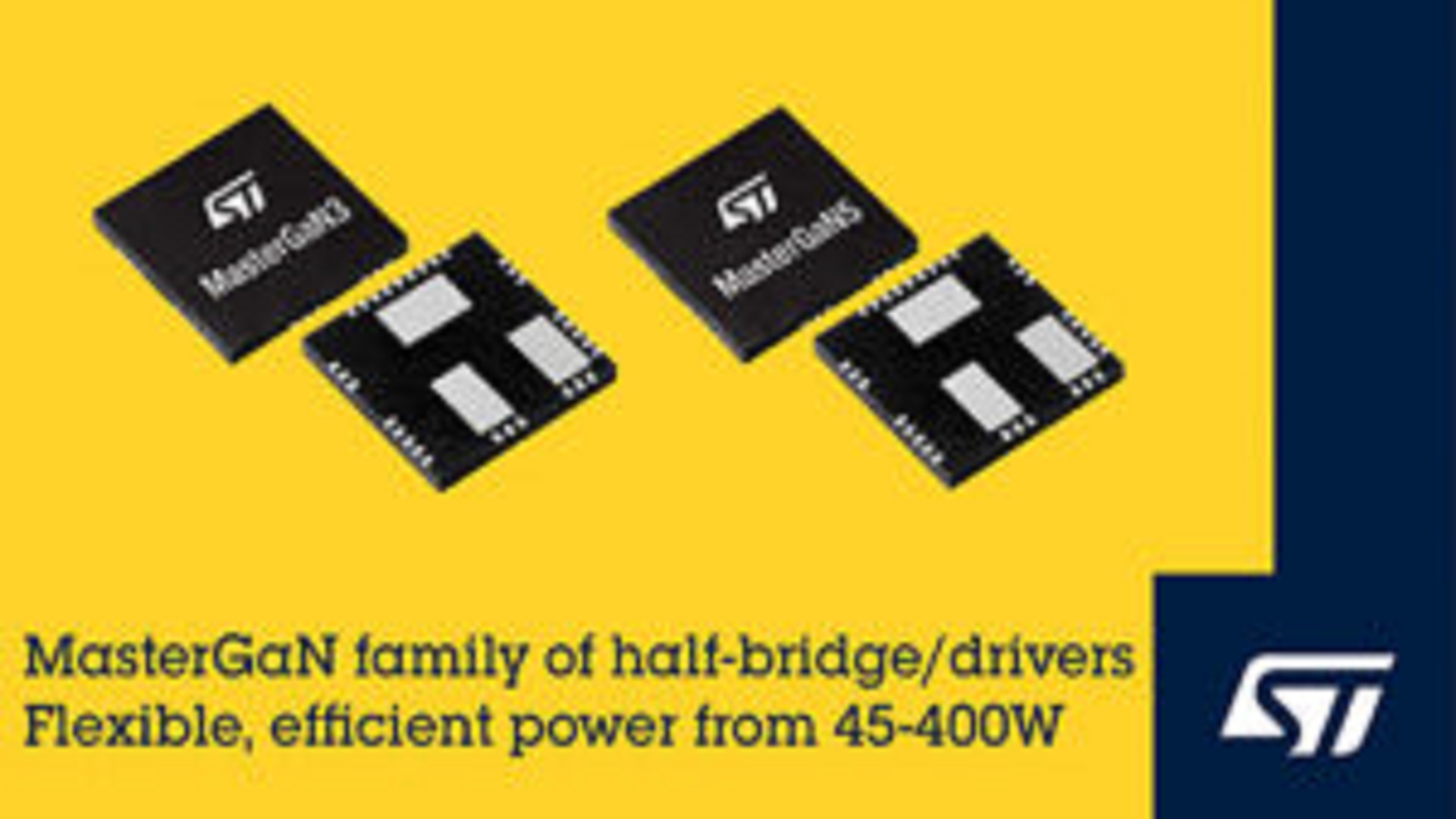 STMicroelectronics introduces high-efficiency power conversion MasterGaN