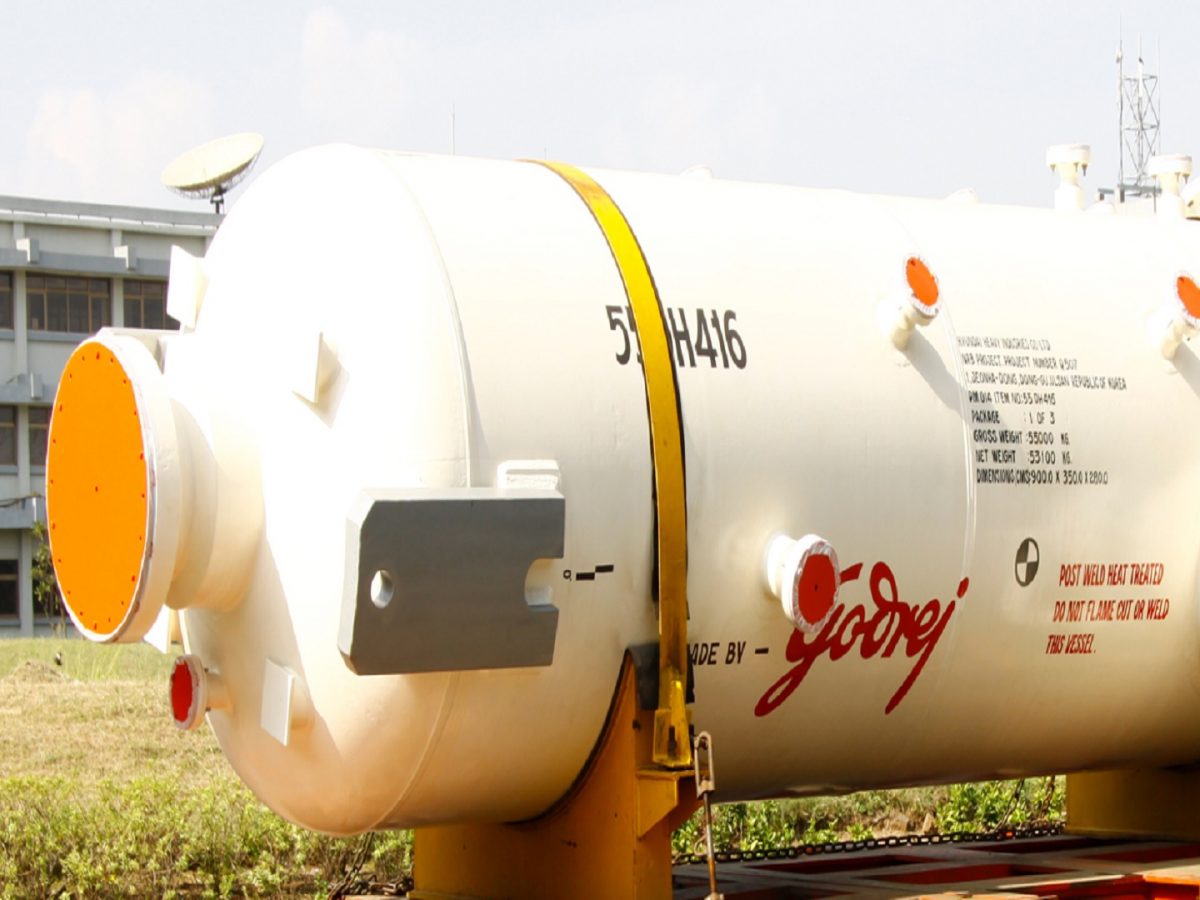 Godrej & Boyce supplies High-Pressure Separators for Clean Fuel Refinery Project in Thailand