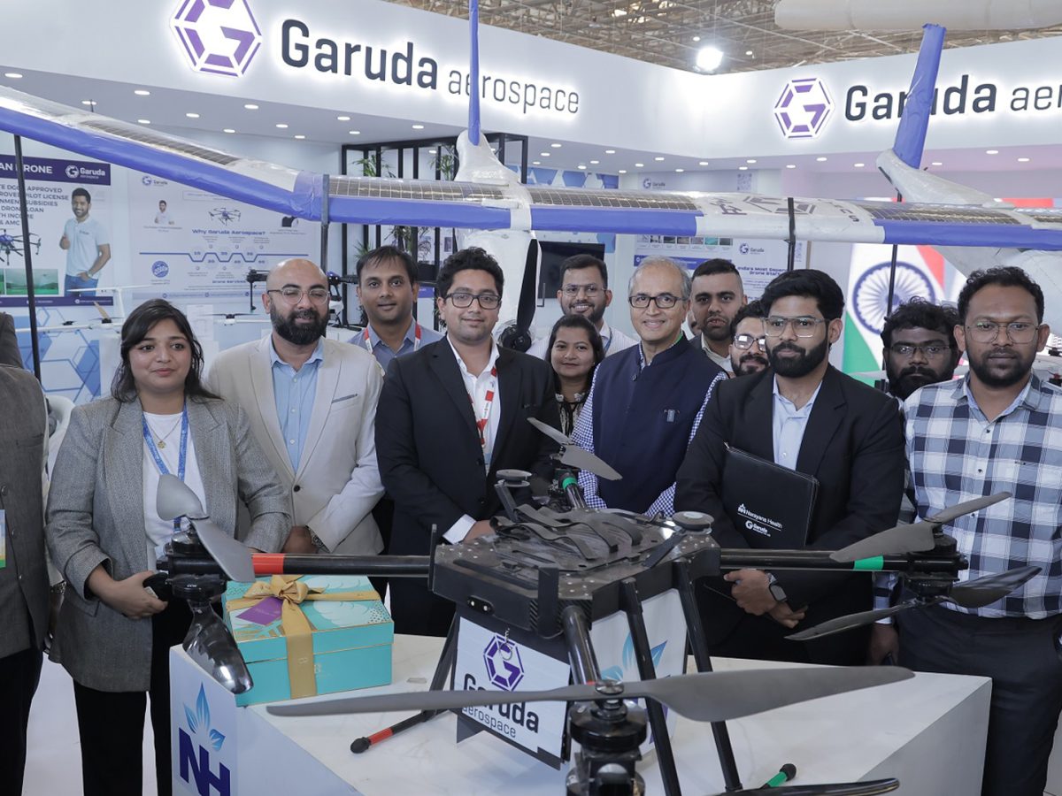 Garuda Aerospace and Narayana Health join hands to transport biomedical samples using Sanjeevani drones